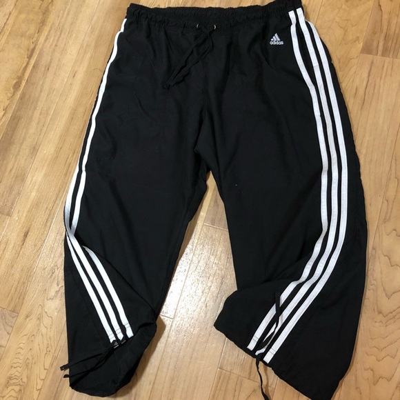 Adidas Crop Pull Tie Track Pants - Picture 2 of 2